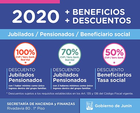 Descuentos 2020 en tasas municipales